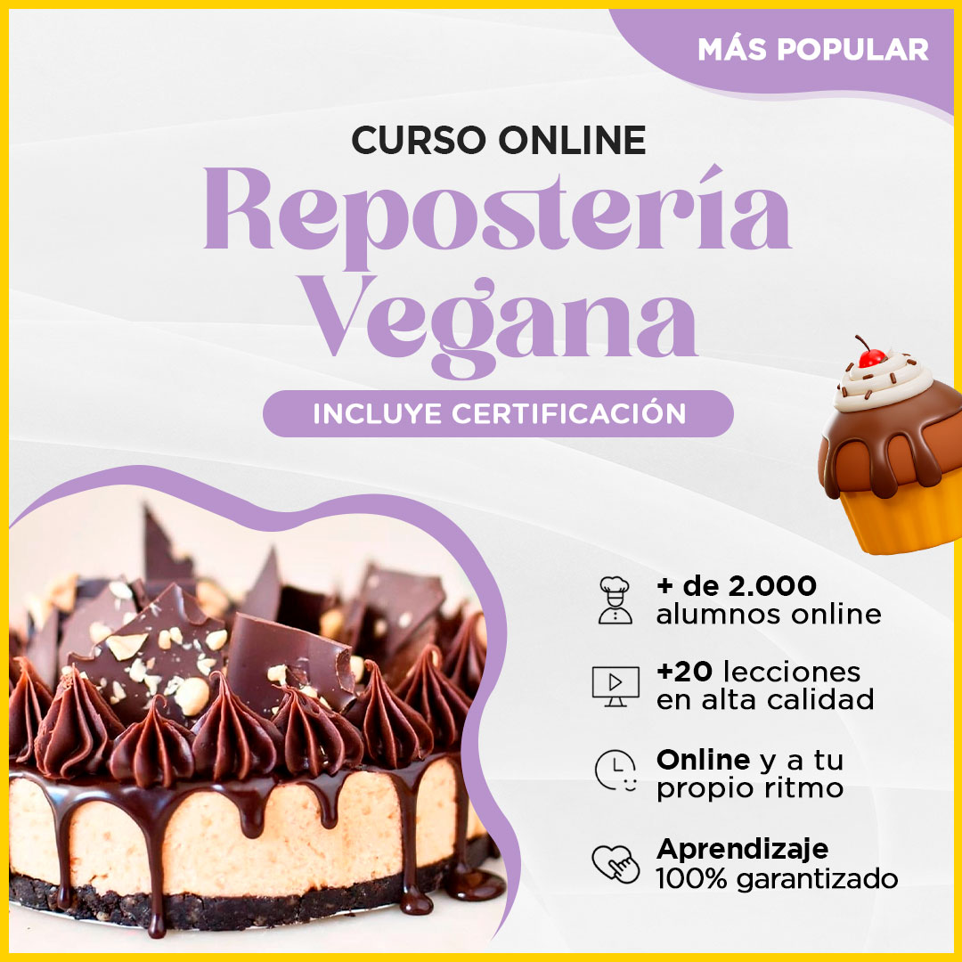 Curso de Repostería Vegana Online